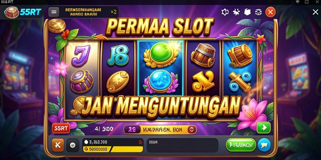 Tampilan gameplay seru dan menarik di 55RT Slot.