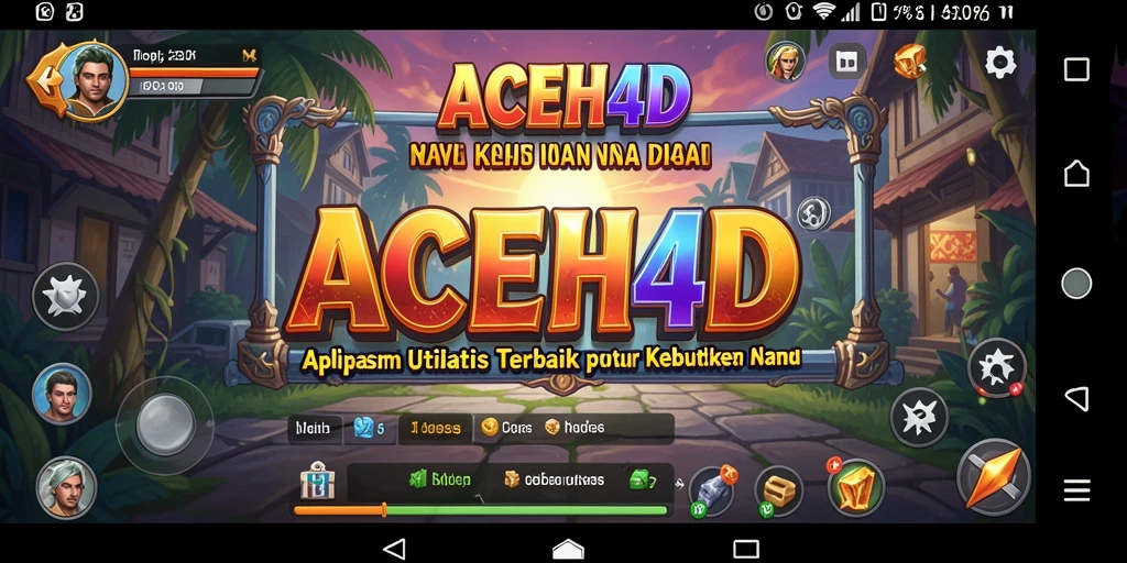 Tampilan antarmuka ACEH4D dengan berbagai fitur utilitas yang menarik.