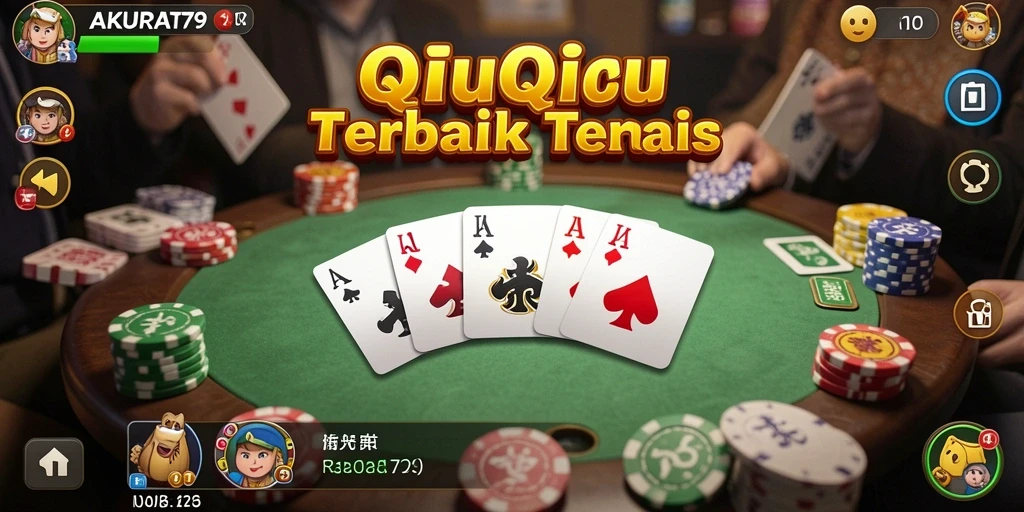 Screenshot gameplay AKURAT79 yang menampilkan aksi QiuQiu yang seru.