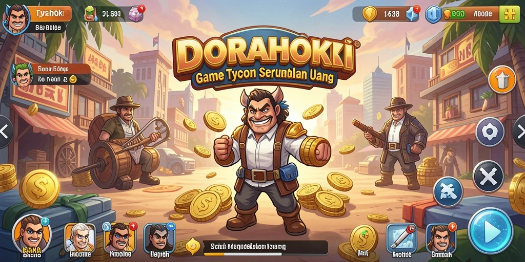 Tampilan gameplay DORAHOKI yang menarik dan interaktif.