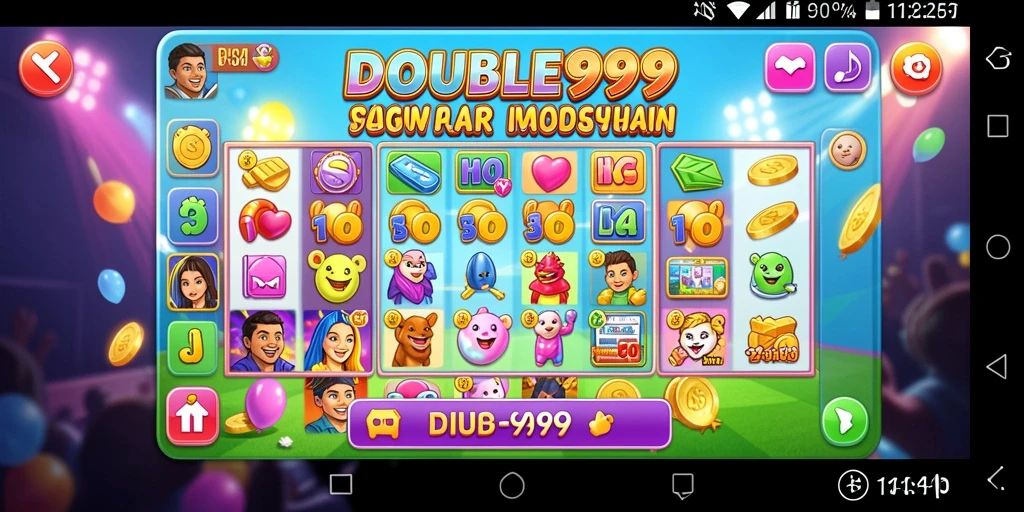 Tampilan gameplay menarik dalam permainan Bingo DOUBLE999.