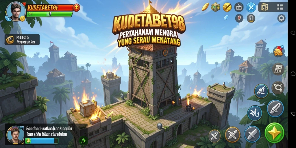 Gameplay menara pertahanan yang mendebarkan dan strategis.
