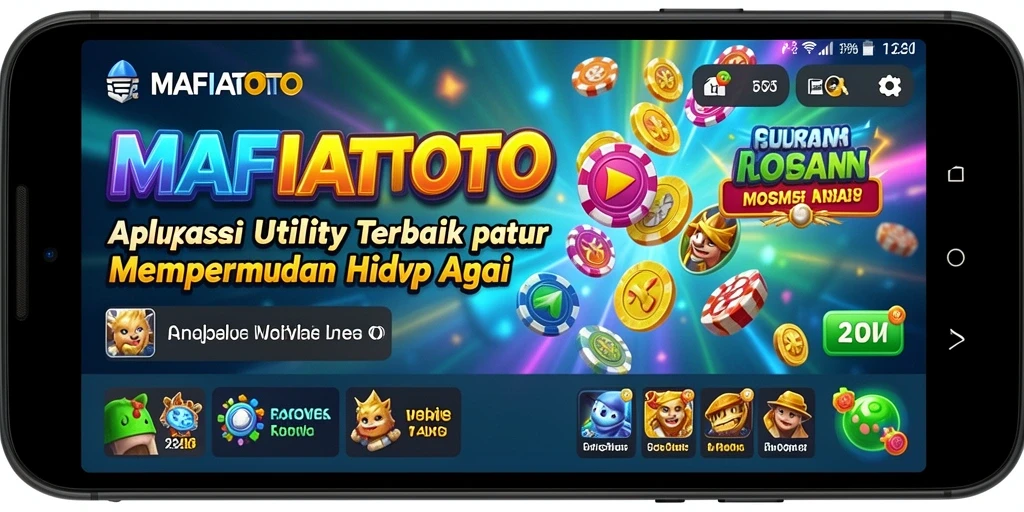 Screenshot MAFIATOTO menunjukkan antarmuka aplikasi yang minimalist dan fungsional.