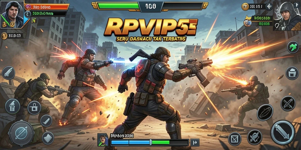 Screenshot RPVIP5 yang menampilkan aksi pertarungan yang mendebarkan.