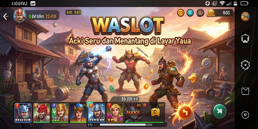 Screenshot gameplay WASLOT yang penuh aksi dan menegangkan.